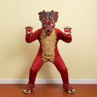 dragon rojo talla 1.50 altura
